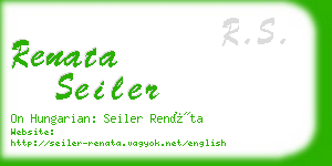 renata seiler business card